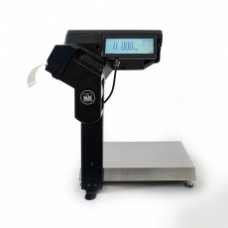 Поверка торговых весов с печатью этикетки МАССА-К MK-15.2-R2P10